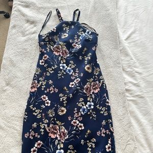 Flower print dress